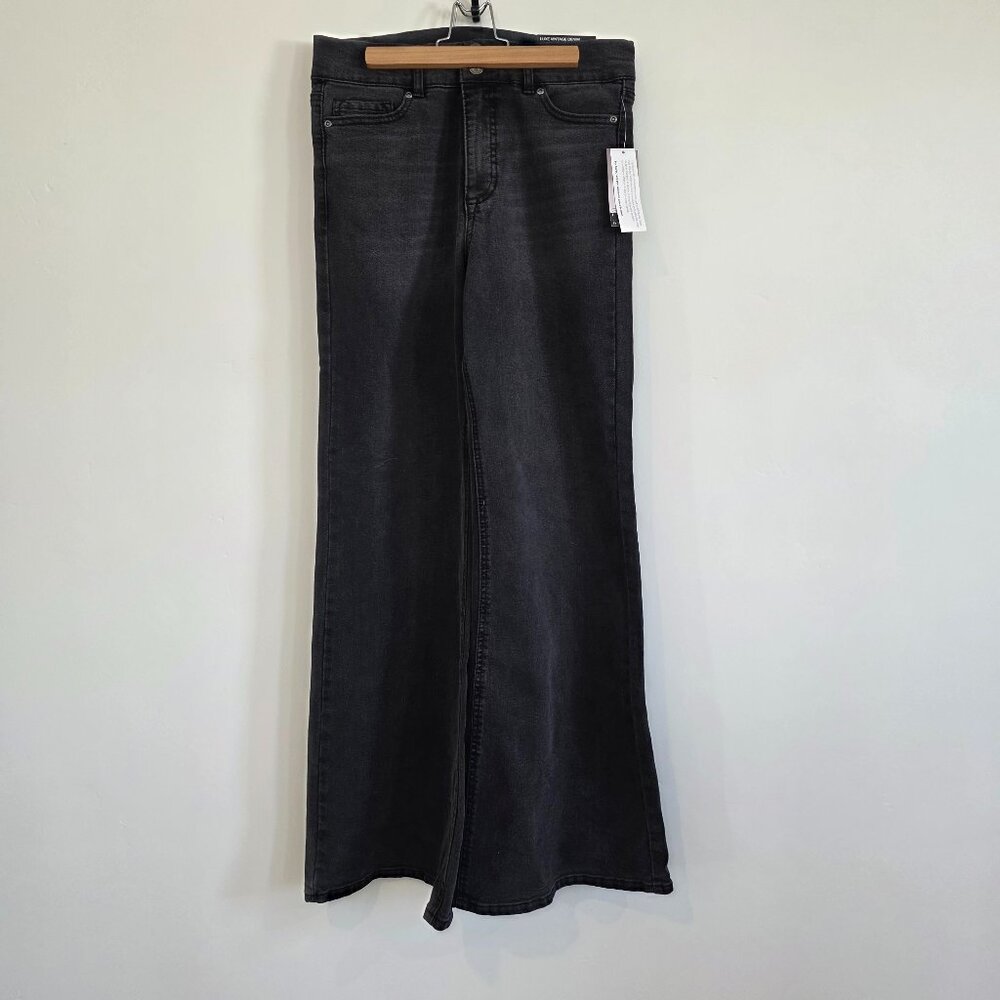 Sofia Jeans by Sofia Vergara Super High Wide Leg Jeans Black Size 6 NWT